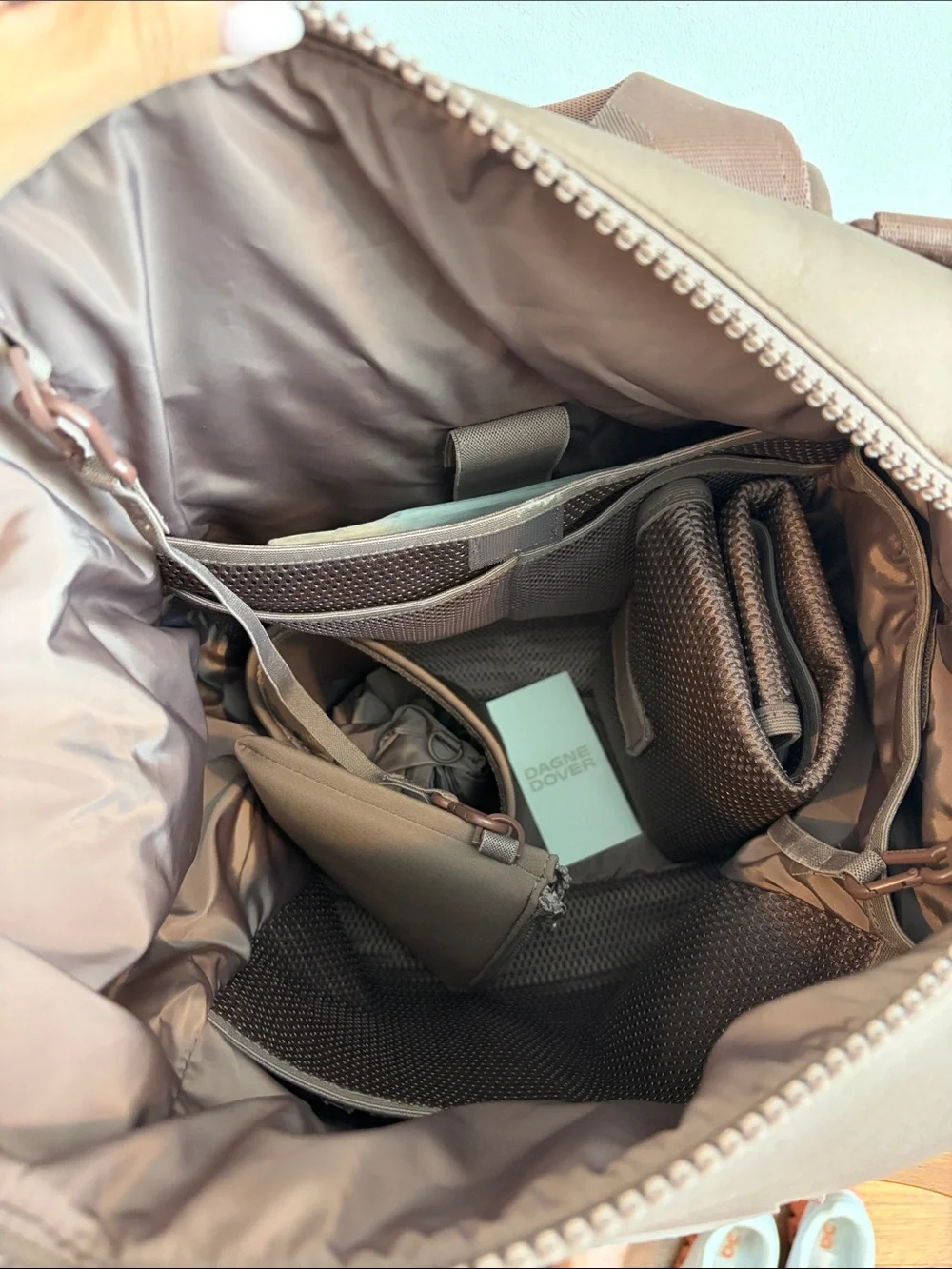 Dagne Dover Large Indi Neoprene Diaper Backpack in Dune